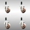 Service Caster 3 Inch 316SS High Temp Glass Filled Nylon 1 Inch Expanding Stem Caster Set SCC-SS316EX20S314-GFNSHT-1-4 - alternate 4